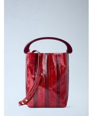 Dries Van Noten Striped Handle Handbag - Red