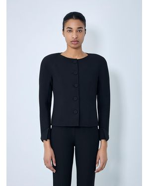 Chloé Collarless Fitted Jacket - Blue