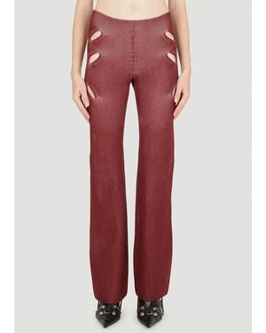 Dion Lee Lock Slit Trousers - Red
