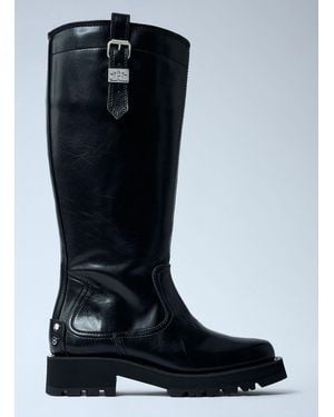 Ganni Studs High Boots - Black