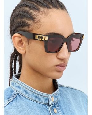 Gucci Cat-eye Frame Sunglasses - Gray