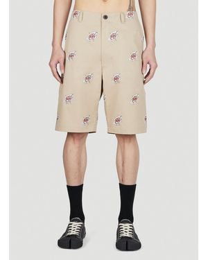 Junya Watanabe Roy Lichtenstein Shorts - Natural
