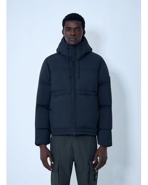 Stone Island Short Matt Ripstop Corduraâ Parka Jacket - Blue