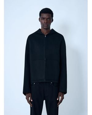 Acne Studios Wool-And-Cashmere-Blend Hooded Jacket - Blue