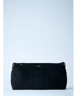 TOTEME T-Lock Leather Clutch - White