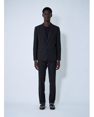 Gucci Gg Wool Jacquard Suit - Blue