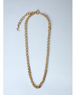 Saint Laurent Rope Chain Necklace - Blue