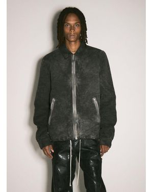 Rick Owens Textured Padded Zip-Up Jacket - Green