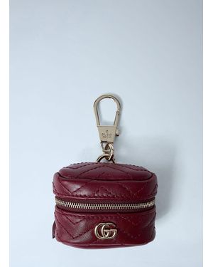 Gucci Gg Marmont Airpods Holder - White