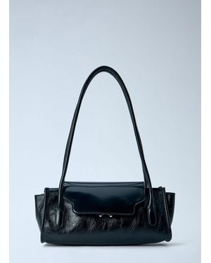 Marni Trunkette Leather Shoulder Bag - Blue