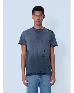 GALLERY DEPT. Distressed Cotton Jersey T-Shirt - Blue