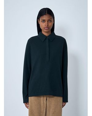 The Row Roddie Polo Top - Blue