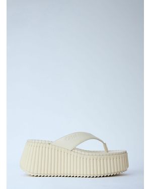 Chloé Nama Wedge Sandals - Blue