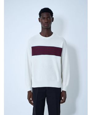 Visvim Cotton-And-Silk-Blend Jumper - White