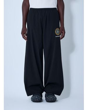Balenciaga Logo Motif Track Trousers - Blue