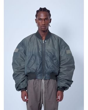 Rick Owens Secchia Flight Bomber Jacket - Blue