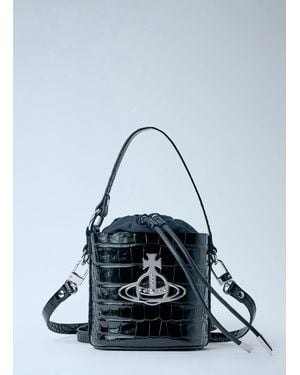 Vivienne Westwood Daisy Drawstring Bucket Bag - Blue