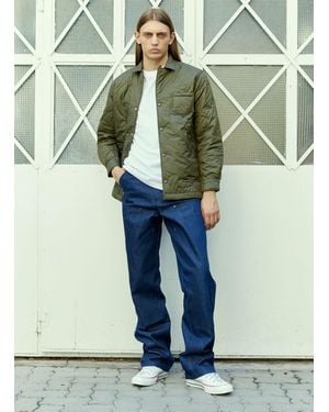 Sky High Farm Palm Tree Quilted Overshirt - Green