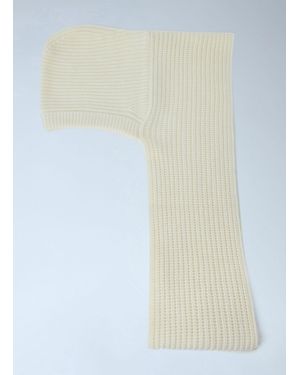 Moncler Ribbed Knit Balaclava - White