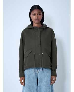 Moncler Noizay Short Parka Jacket - Green