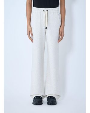 Moncler Cotton-and-linen-blend Track Trousers - White