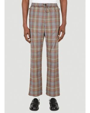 Ahluwalia Akin Check Trousers - Brown