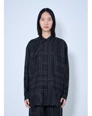 TOTEME Classic Embroidered Shirt - Blue