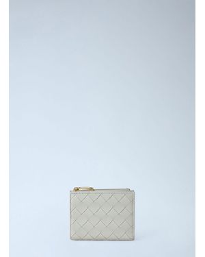 Bottega Veneta Intrecciato Small Bi-Fold Wallet - Blue