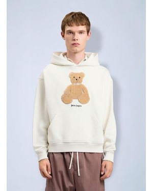 Palm Angels Bear Hoodie - White