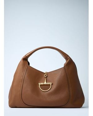 Gucci Maxi Softbit Shoulder Bag - Brown