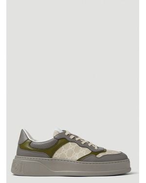 Gucci Basket Low Trainers - Grey