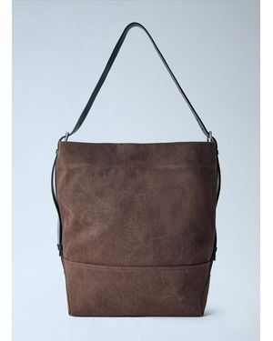 Lemaire Belted Tote Bag - Brown