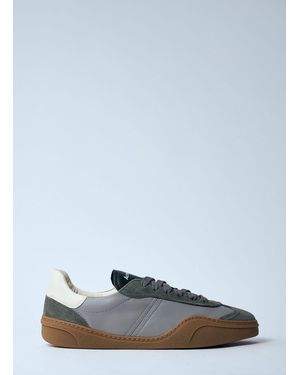 Acne Studios Leather Low-Top Sneakers - Blue