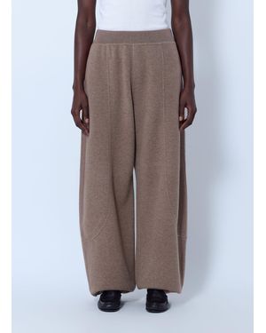Max Mara Wide-Leg Knit Trousers - Brown