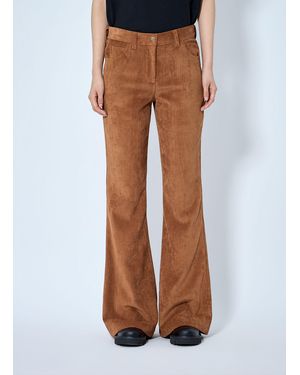 Moncler Corduroy Flared Pants - Brown