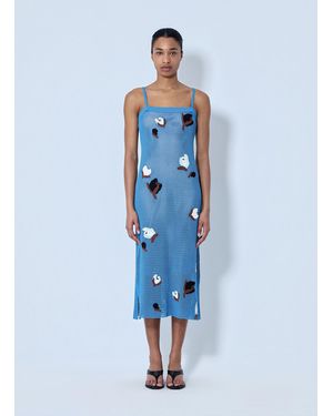 Marni Knit Midi Dress - Blue