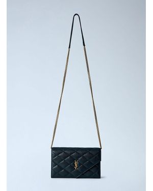 Saint Laurent Paris Chain Wallet - Blue