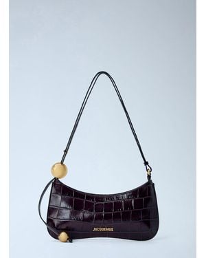 Jacquemus Le Bisou Perle Shoulder Bag - Gray