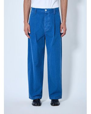 Marni Pleated Wide-Leg Pants - Blue