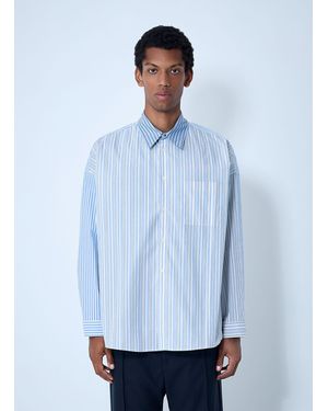 Marni Striped Button-Down Shirt - Blue