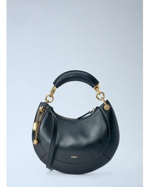 Chloé Chloé Small Banana Nappa Zipped Shoulder Bag - Blue