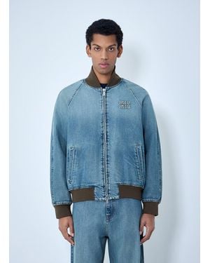 Miu Miu Denim Blouson Jacket - Blue