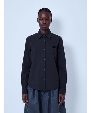 Miu Miu Stretch Poplin Shirt - Blue
