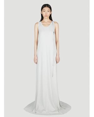 Ann Demeulemeester X-long Flared Dress - White