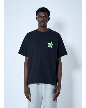 AWAKE NY Logo Motif T-Shirt - Blue