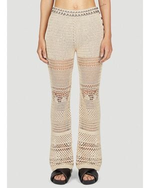 Rabanne Crochet Pants - Natural