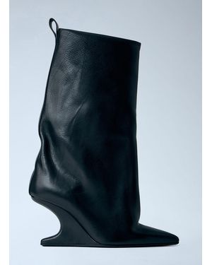 Rick Owens Cantilever 8 Sharp Flared Boots - Blue