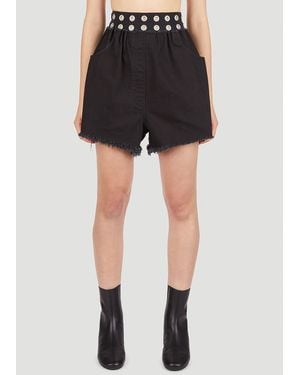 Raf Simons Eyelet Shorts - Black