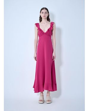 Chloé Chloã Ruffled Silk Dress - Pink