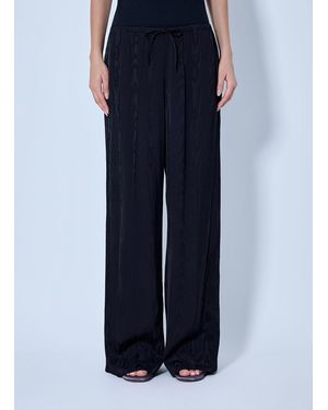 Dries Van Noten Puvis Wide-leg Satin Trousers - Blue